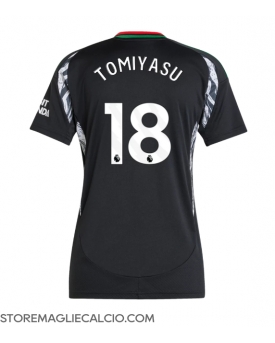 Arsenal Takehiro Tomiyasu #18 Maglia Gara Trasferta Repliche 2024-25 Donna